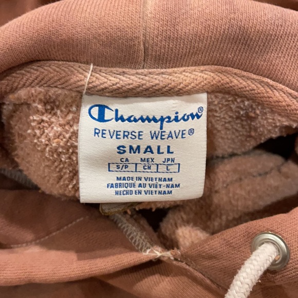 Champion Reverse Weave Pink Tie Dye Hoodie Embroidered-Small - Picture 9 of 11